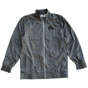 Vintage‎ Nike Air Mens Jordan Flight Track Jacket Full Zip Medium Grey Fit Dry